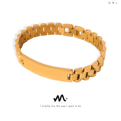 Minimalist Link & Bar Chain Bracelet