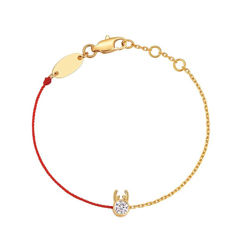 Nadine Pavé Cord Bracelet