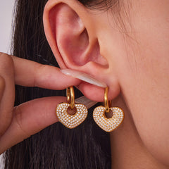 Lapis Lazuli or Heart Drop Earring Designs