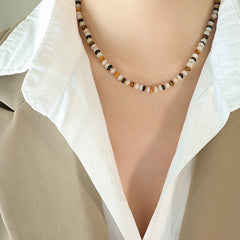 Natural Stone Mixed Bead Necklace