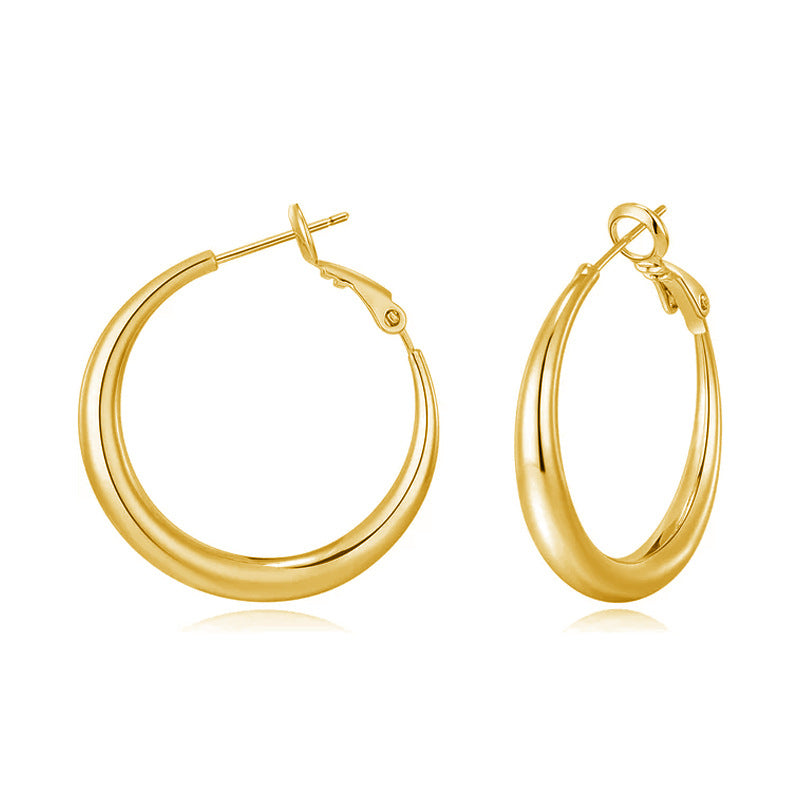 Camille Modern Hoop Earrings