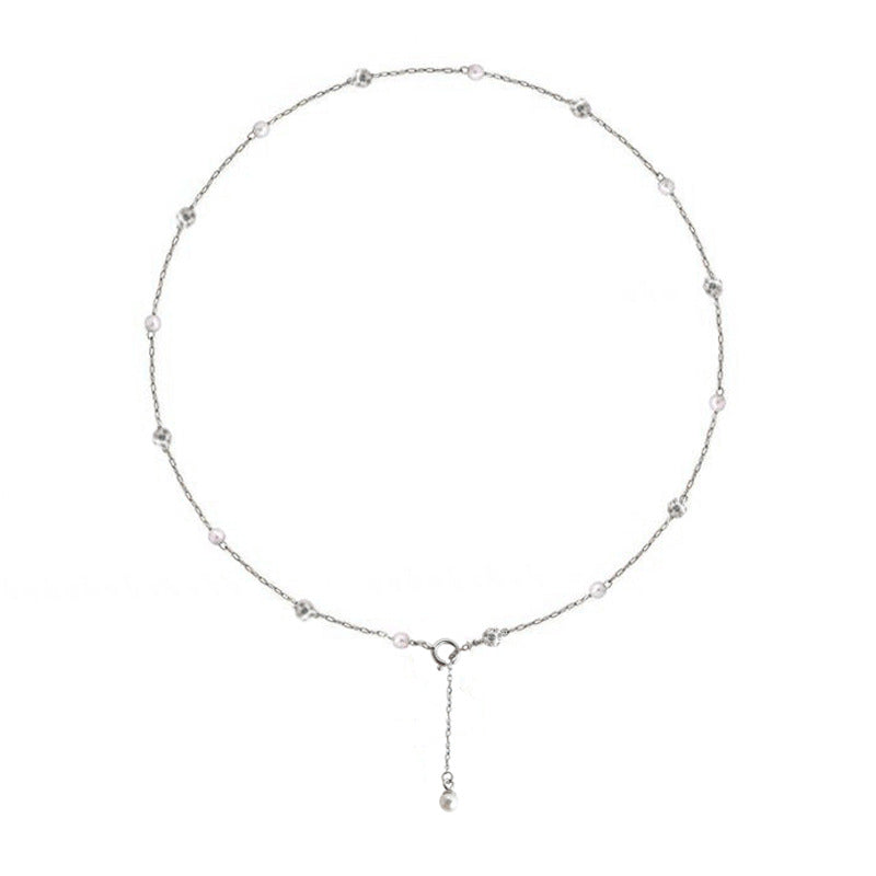 Marielle Pearl Stardust Choker Necklace
