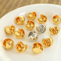 Polished Rounded Hoop Earrings