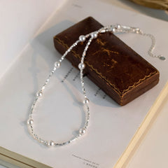 Camille Pearl Stardust Choker Necklace