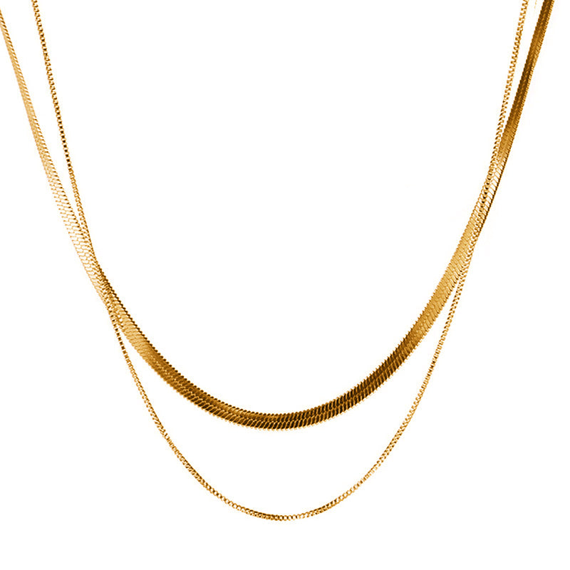 Daphne Vintage-Inspired Snake Layered Necklace No. 075707