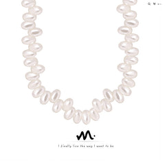 Pearl-Look Irregular Bead Necklace
