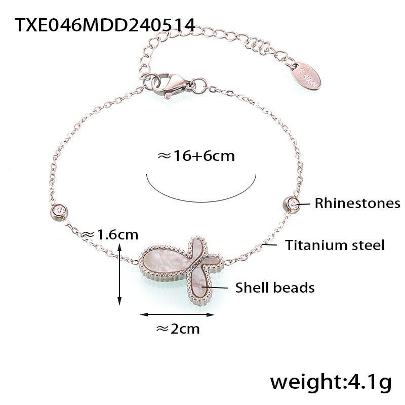 Shell Accent Butterfly Jewelry