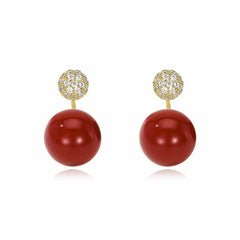 Camille Vintage-Inspired Pearl Stud Earrings No. 270971