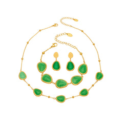 Color Cat-Eye Teardrop Jewelry