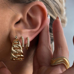 Nadine Pavé Hoop Earrings No. 930939