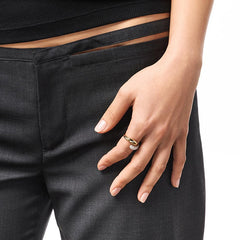 Marielle Dainty Teardrop Adjustable Ring