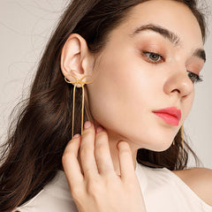 Nicolette Bow Drop Earrings