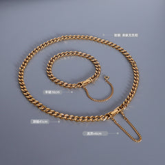 Gold-Tone Chunky Chain Bracelet