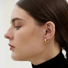 Marielle Vintage-Inspired Pavé Teardrop Stud Earrings