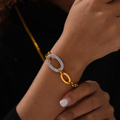 Sparkling Oval Necklace or Bracelet