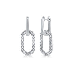Camille Vintage-Inspired Pavé Square Stud Earrings