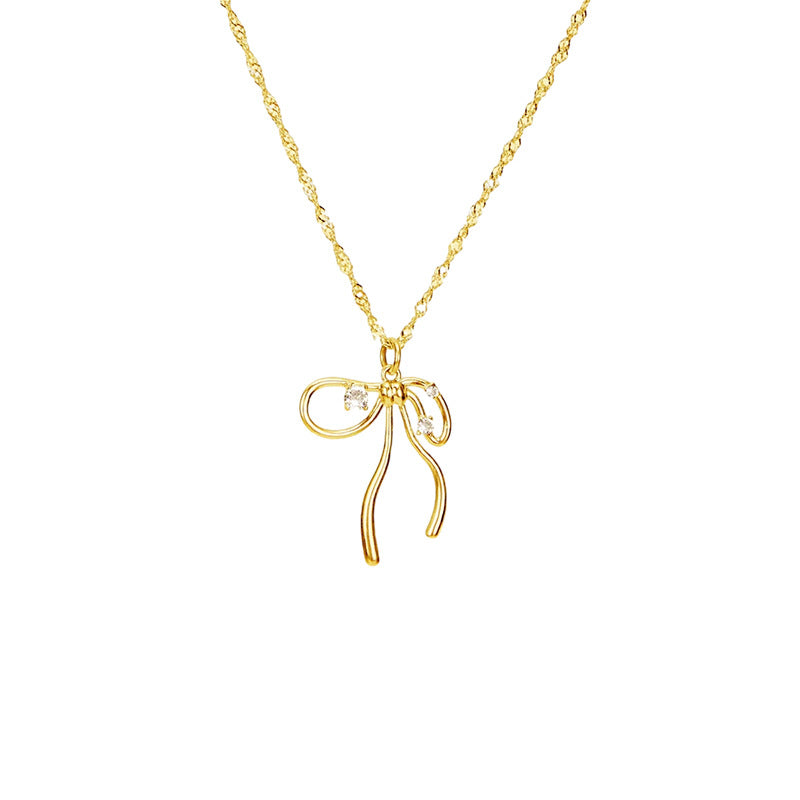 Daphne Dainty Bow Necklace