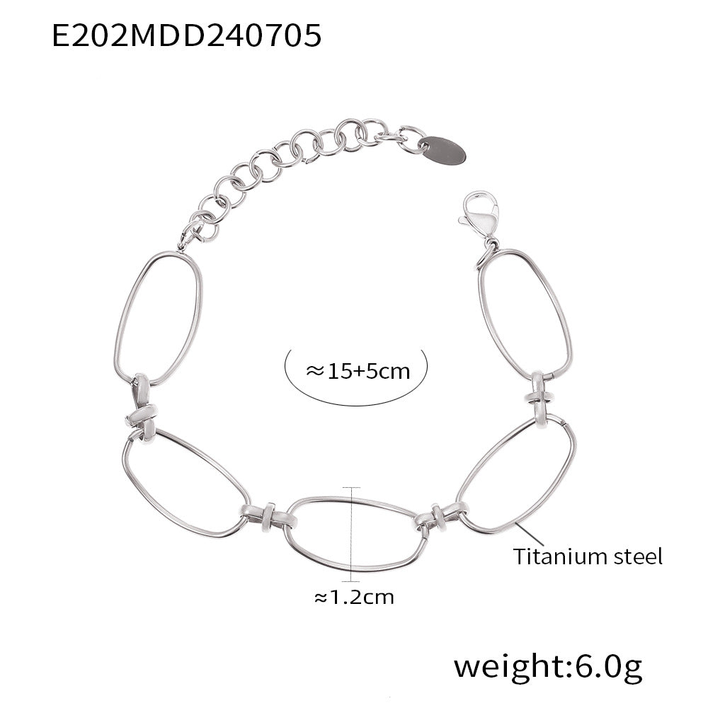 Open Oval Link Bracelet