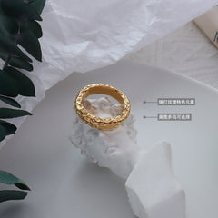 Hammered Textured Band Ring