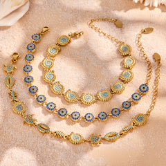 18K Gold-Plated Ocean Charm Bracelet Designs