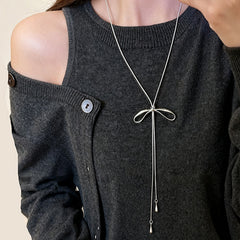 Nicolette Minimalist Bow Necklace