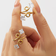 Cubic Zirconia Statement Ring Collection