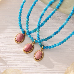 Turquoise Bead and Evil Eye Necklace Designs