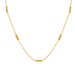 Minimal Bar Accent Chain Necklace