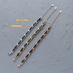 Cord and Chain Bracelet