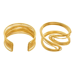 Multi-Line Open Cuff Bracelet Designs