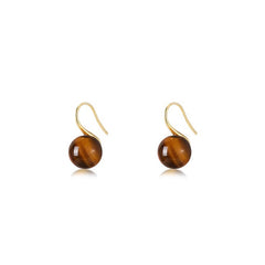 Nicolette Vintage-Inspired Tiger-Eye Stud Earrings No. 532155