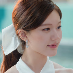 Nicolette Pavé Tassel Drop Earrings
