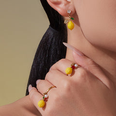 18K Gold-Plated Lemon Charm Jewelry