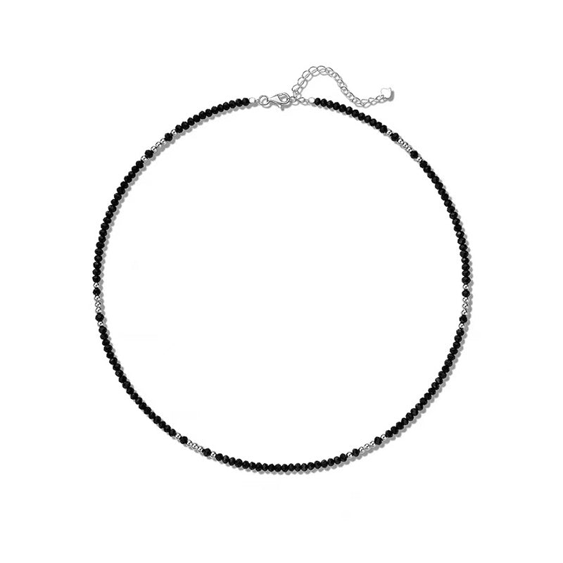Marielle Vintage-Inspired Black Agate Layered Necklace