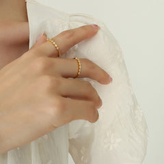 Seven-Accent Cubic Zirconia Open Ring