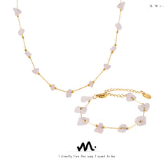 Natural Stone Chip Necklace or Bracelet
