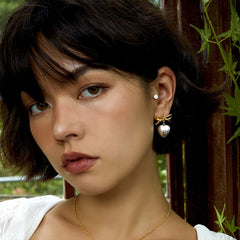 Nadine Bow Stud Earrings