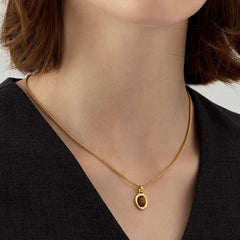 Camille Tiger-Eye Pendant Necklace