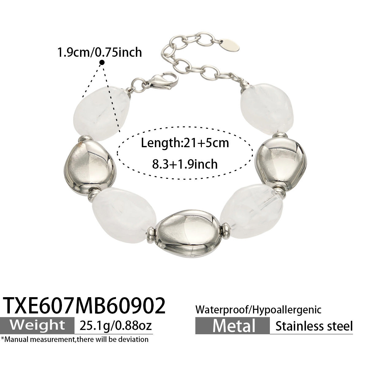 Oval Color Resin Necklace and Bracelet