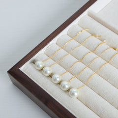 Shell-Pearl-Look Threader Earrings