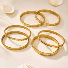 Geometric Cubic Zirconia Bangle Collection