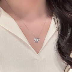 Nadine White Mother-of-Pearl Horse Choker Necklace