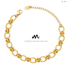 Oval Link Stainless Steel Chain Bracelet