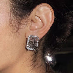 Nicolette Vintage-Inspired Pavé Stud Earrings No. 131835