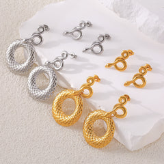18K Gold-Plated Snake Drop Earrings