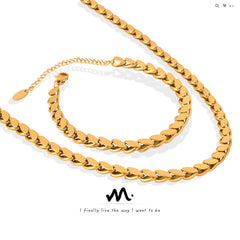 Polished Link Necklace or Bracelet Collection