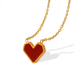 18K Gold-Plated Heart Pendant Necklace