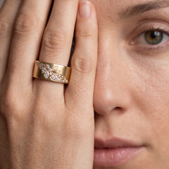 Marielle Pavé Leaf Ring