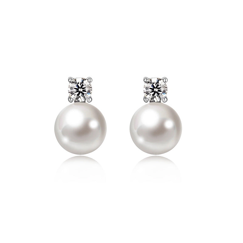 Nadine Vintage-Inspired Pearl Stud Earrings No. 286139