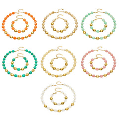 Color Resin and Metallic Bead Jewelry